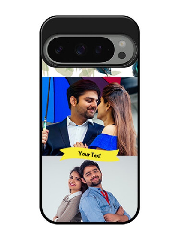 Custom Google Pixel 9 Pro 5G Custom Metal Phone Case - Image With Boho Peacock Feather Design