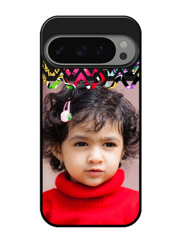 Custom Google Pixel 9 Pro 5G Custom Metal Phone Case - Neon Abstract Design