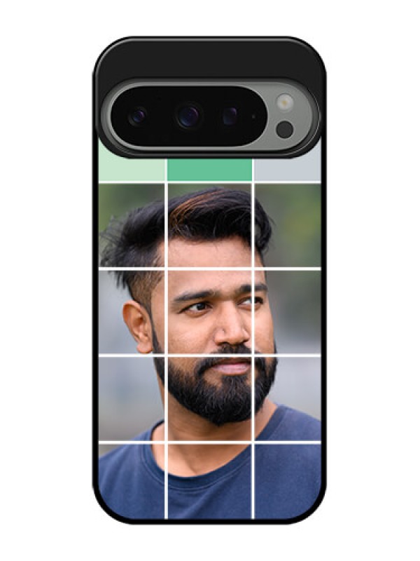 Custom Google Pixel 9 Pro 5G Custom Metal Phone Case - With White Box Pattern