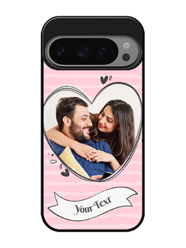 Custom Google Pixel 9 Pro 5G Custom Metal Phone Case - Vintage Heart Design