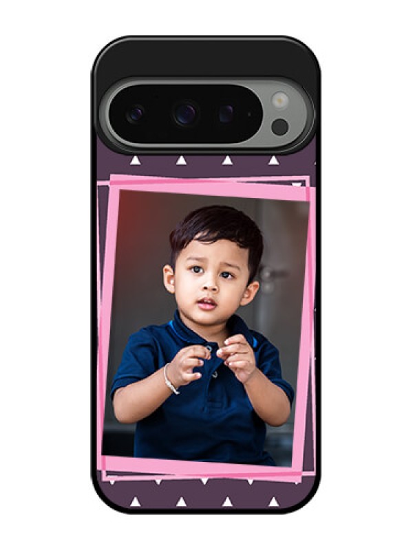 Custom Google Pixel 9 Pro 5G Custom Metal Phone Case - Triangle Pattern Dotted Design