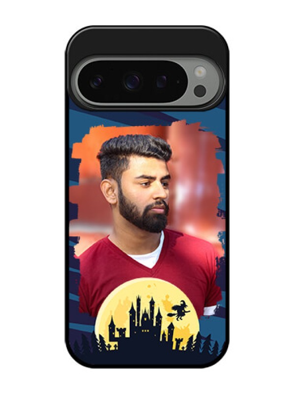 Custom Google Pixel 9 Pro 5G Custom Metal Phone Case - Halloween Witch Design