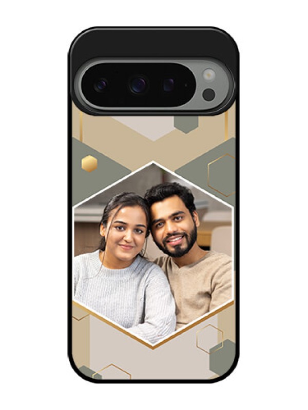 Custom Google Pixel 9 Pro 5G Custom Metal Phone Case - Stylish Hexagon Pattern Design