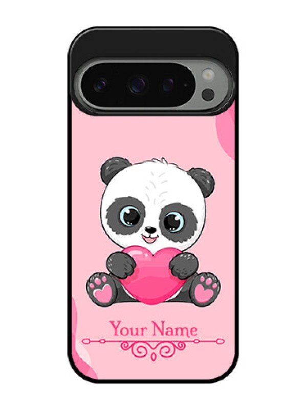 Custom Google Pixel 9 Pro 5G Custom Metal Phone Case - Cute Panda Design