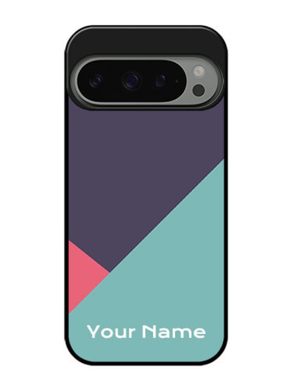 Custom Google Pixel 9 Pro 5G Custom Metal Phone Case - Tri Color Abstract Design