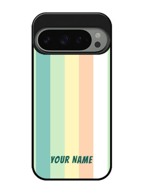 Custom Google Pixel 9 Pro 5G Custom Metal Phone Case - Multi - Colour Stripes Design