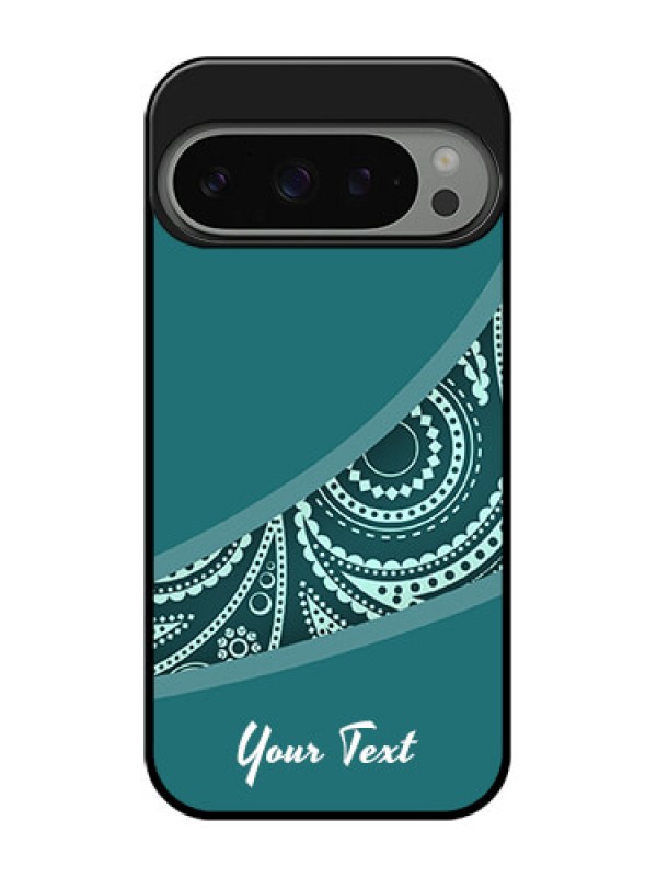 Custom Google Pixel 9 Pro 5G Custom Metal Phone Case - Semi Visible Floral Design