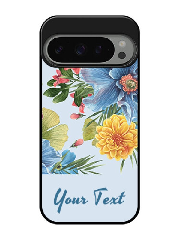 Custom Google Pixel 9 Pro 5G Custom Metal Phone Case - Stunning Watercolored Flowers Painting Design