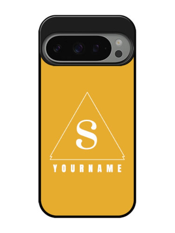 Custom Google Pixel 9 Pro 5G Custom Metal Phone Case - Simple Triangle Design