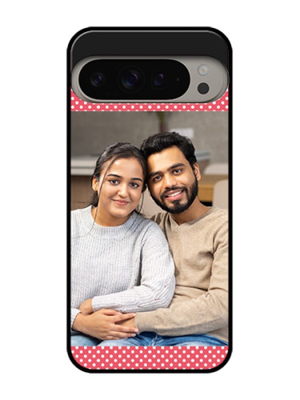 Custom Google Pixel 9 Pro Xl Custom Metal Phone CaseWhite Dotted Design