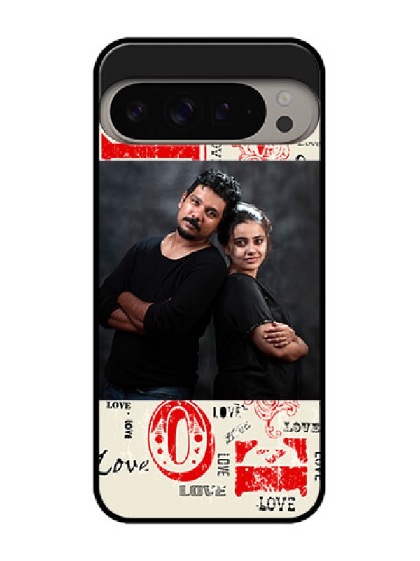 Custom Google Pixel 9 Pro Xl Custom Metal Phone CaseTrendy Love Design Case