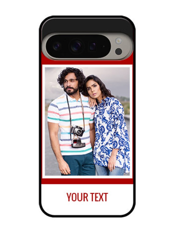 Custom Google Pixel 9 Pro Xl Custom Metal Phone CaseRed Color Design