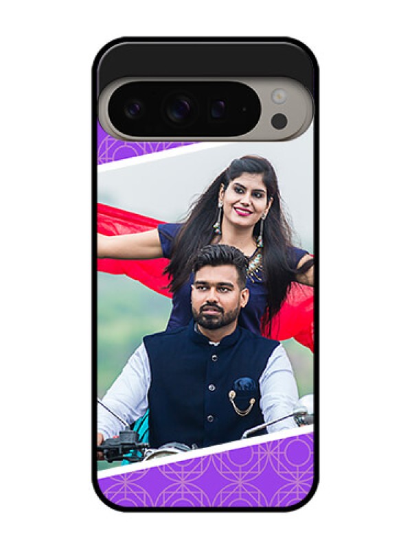 Custom Google Pixel 9 Pro Xl Custom Metal Phone CaseViolet Color Pattern Design
