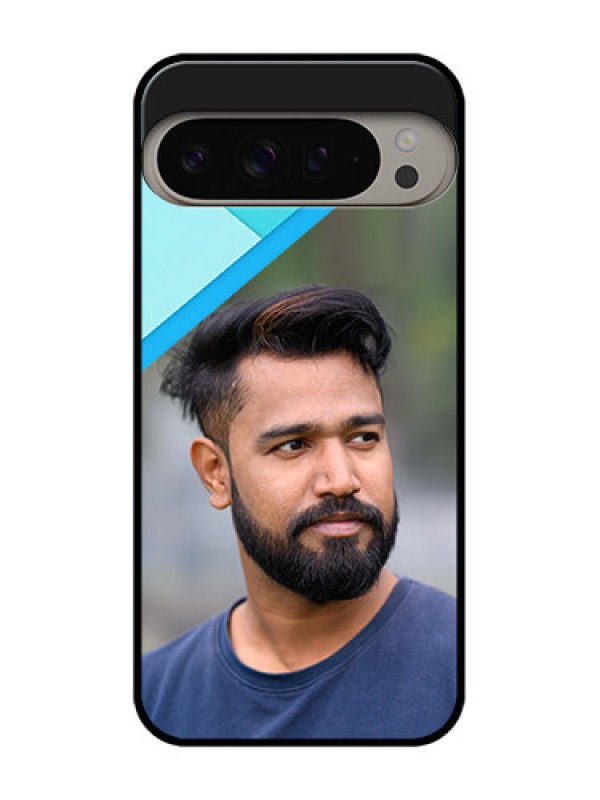 Custom Google Pixel 9 Pro Xl Custom Metal Phone CaseBlue Pattern Design