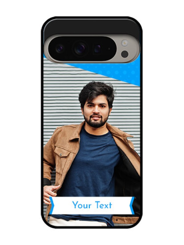 Custom Google Pixel 9 Pro Xl Custom Metal Phone CaseSimple Blue Color Design