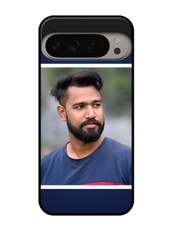 Custom Google Pixel 9 Pro Xl Custom Metal Phone CaseSimple Royal Blue Design