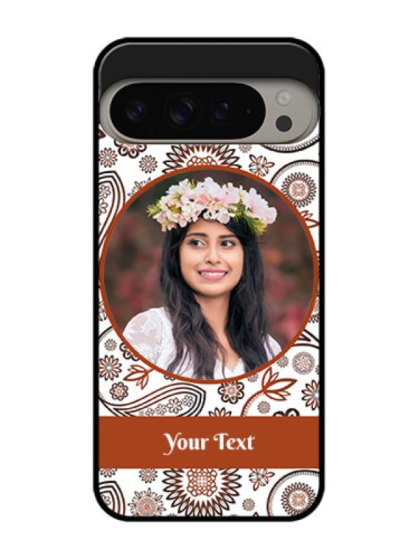 Custom Google Pixel 9 Pro Xl Custom Metal Phone CaseAbstract Flower Design