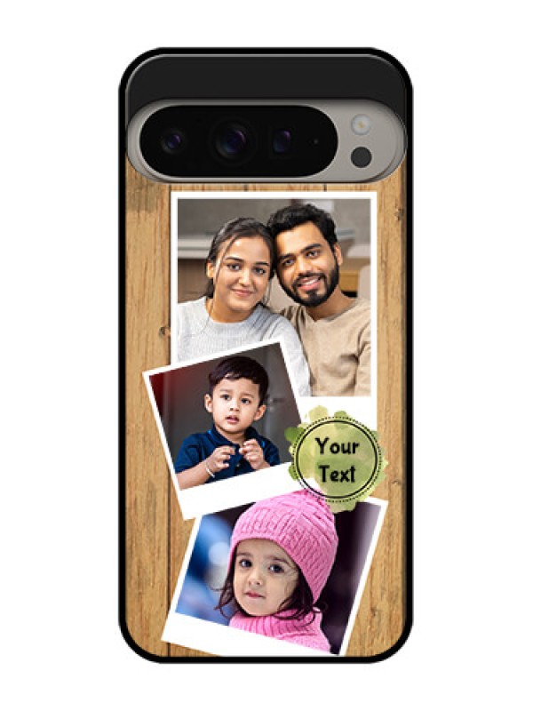 Custom Google Pixel 9 Pro Xl Custom Metal Phone CaseWooden Texture Design