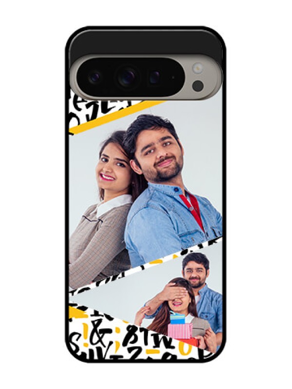 Custom Google Pixel 9 Pro Xl Custom Metal Phone CaseLetters Pattern Design