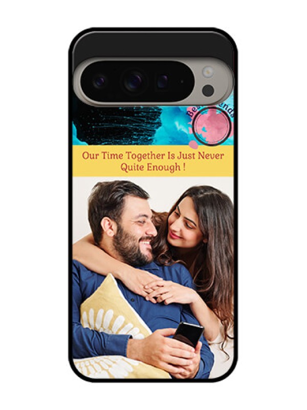 Custom Google Pixel 9 Pro Xl Custom Metal Phone CaseQuote With Acrylic Painting Design