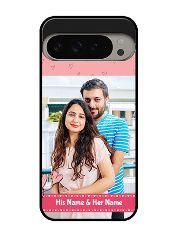 Custom Google Pixel 9 Pro Xl Custom Metal Phone CaseLove Design Peach Color