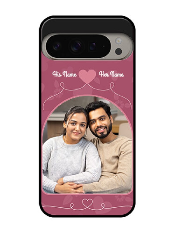 Custom Google Pixel 9 Pro Xl Custom Metal Phone CaseLove Floral Design