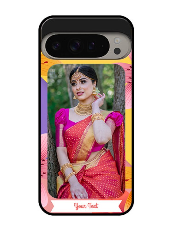 Custom Google Pixel 9 Pro Xl Custom Metal Phone Case3 Image With Vintage Floral Design