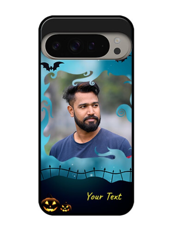 Custom Google Pixel 9 Pro Xl Custom Metal Phone CaseHalloween Frame Design