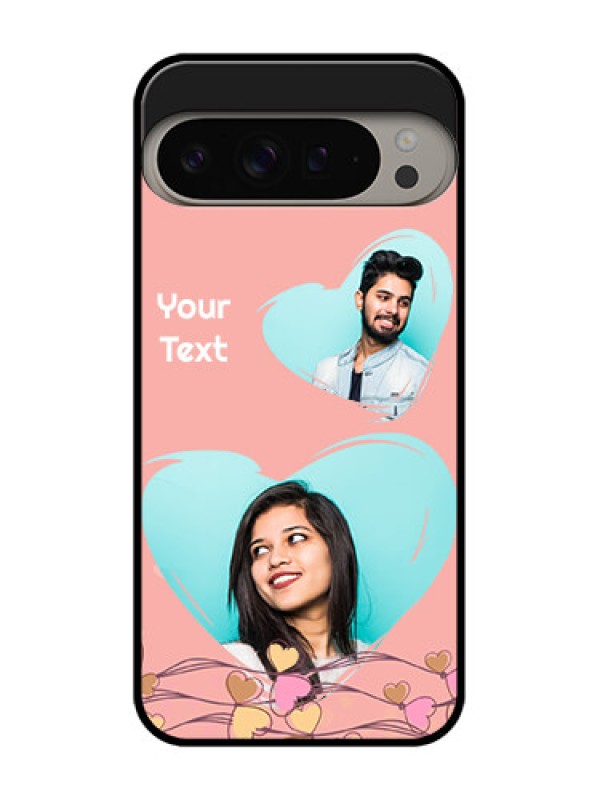 Custom Google Pixel 9 Pro Xl Custom Metal Phone CaseLove Doodle Design