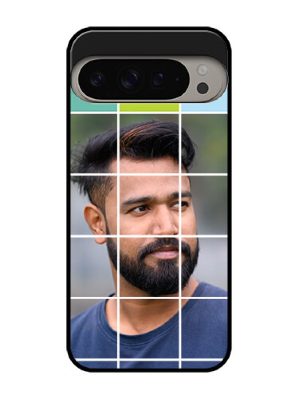 Custom Google Pixel 9 Pro Xl Custom Metal Phone CaseWith White Box Pattern