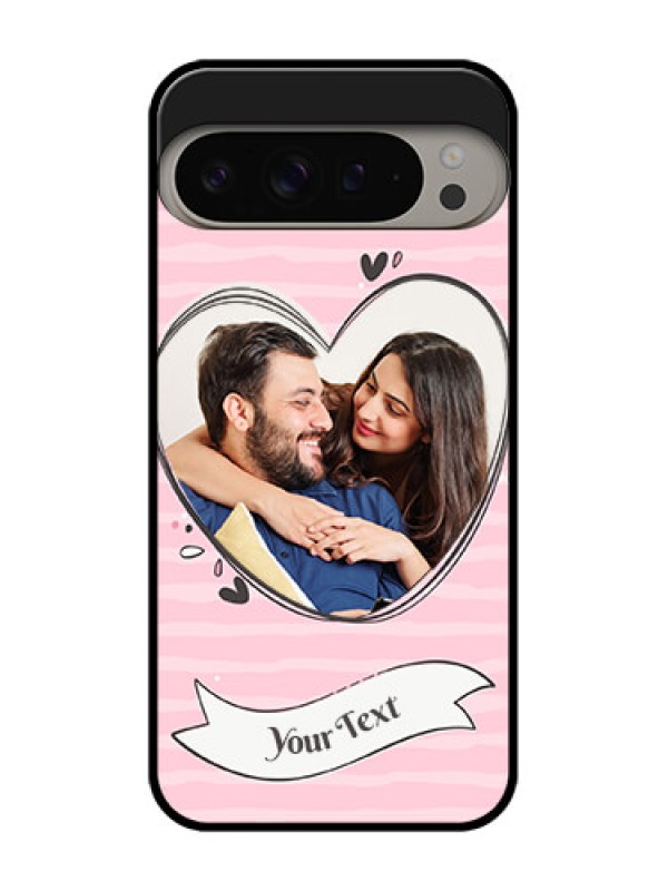 Custom Google Pixel 9 Pro Xl Custom Metal Phone CaseVintage Heart Design