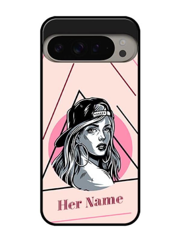 Custom Google Pixel 9 Pro Xl Custom Metal Phone CaseRockstar Girl Design