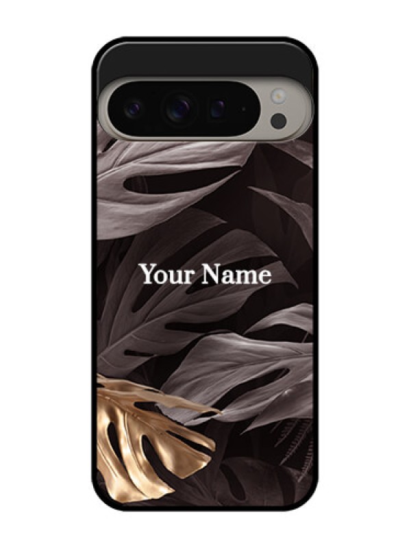 Custom Google Pixel 9 Pro Xl Custom Metal Phone CaseWild Leaves Digital Paint Design
