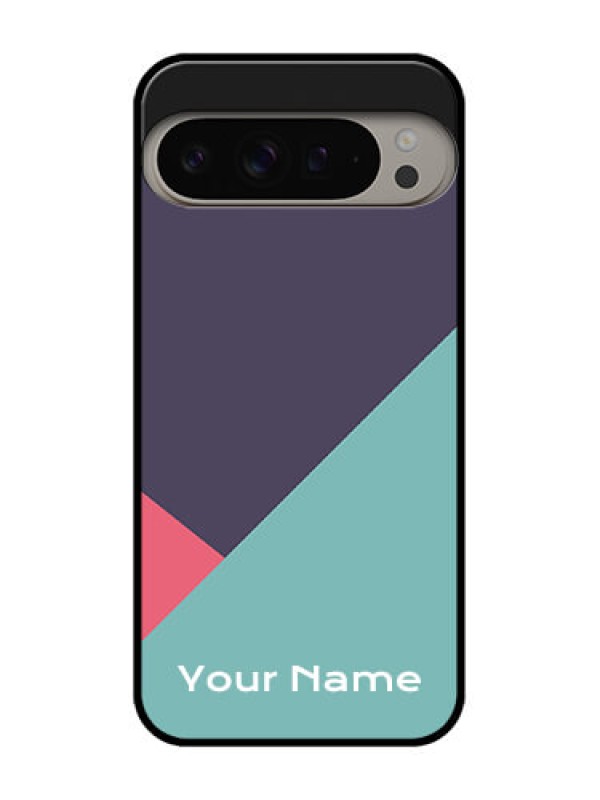 Custom Google Pixel 9 Pro Xl Custom Metal Phone CaseTri Color Abstract Design