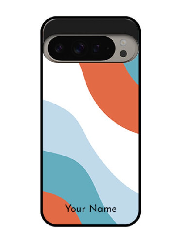 Custom Google Pixel 9 Pro Xl Custom Metal Phone CaseColoured Waves Design
