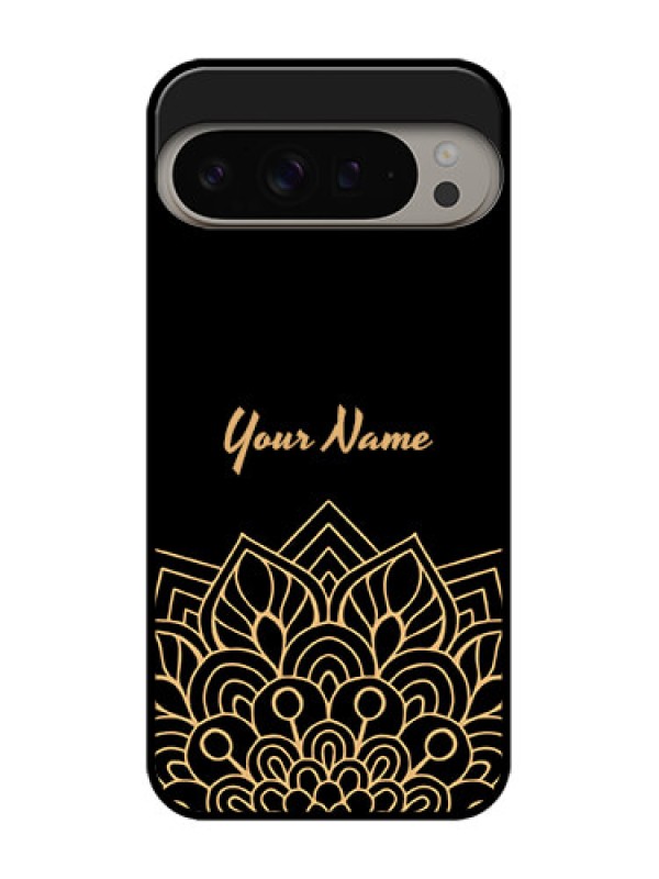 Custom Google Pixel 9 Pro Xl Custom Metal Phone CaseGolden Mandala Design