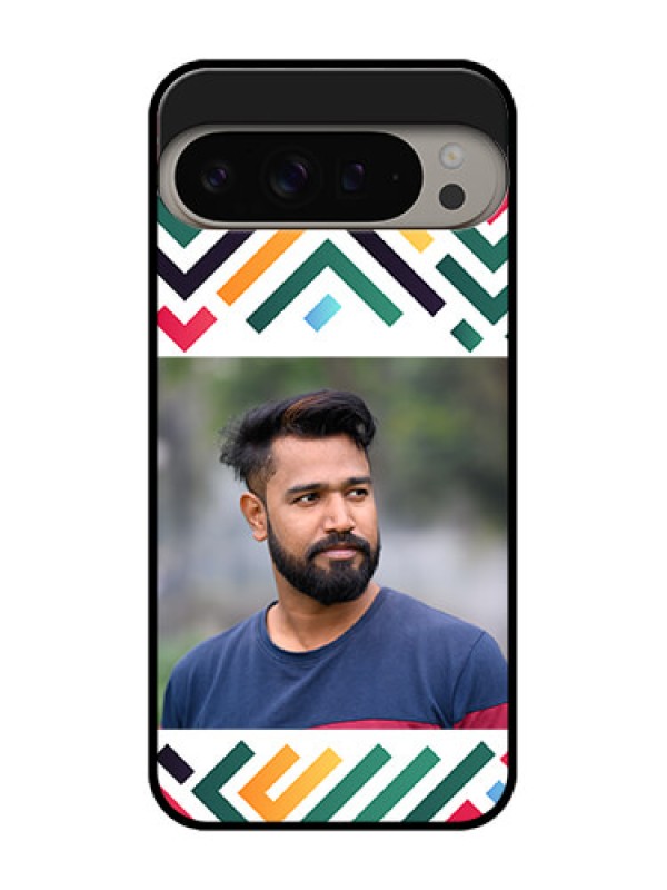 Custom Google Pixel 9 Pro Xl Custom Metal Phone CaseColorful Maze Pattern Design