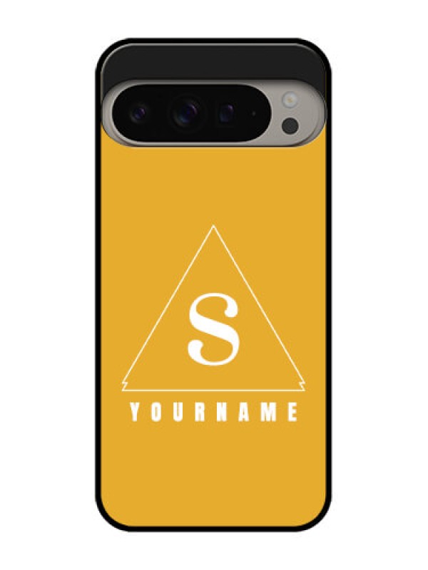 Custom Google Pixel 9 Pro Xl Custom Metal Phone CaseSimple Triangle Design