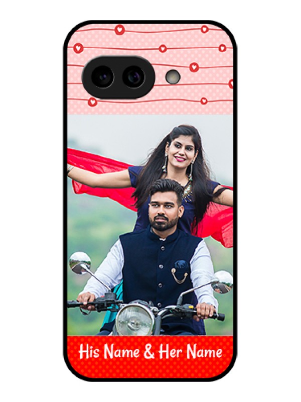 Custom Pixel 9A 5G Custom Metal Phone Case - Red Pattern Case Design