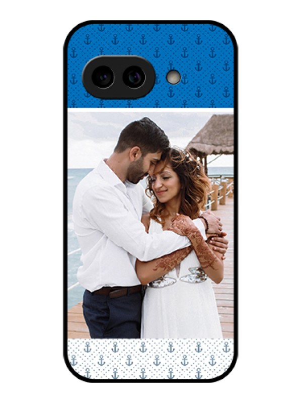 Custom Pixel 9A 5G Custom Metal Phone Case - Blue Anchors Design