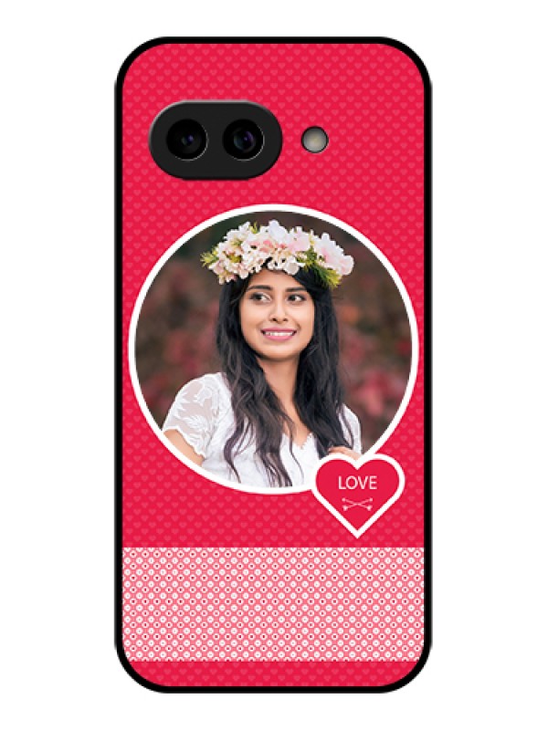 Custom Pixel 9A 5G Custom Metal Phone Case - Pink Color Pattern Design