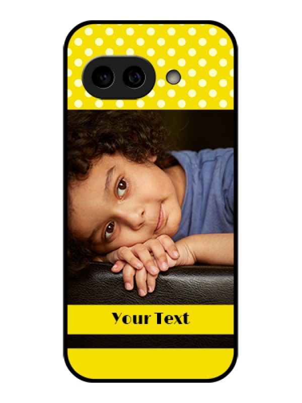 Custom Pixel 9A 5G Custom Metal Phone Case - Bright Yellow Case Design