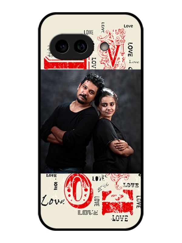 Custom Pixel 9A 5G Custom Metal Phone Case - Trendy Love Design Case