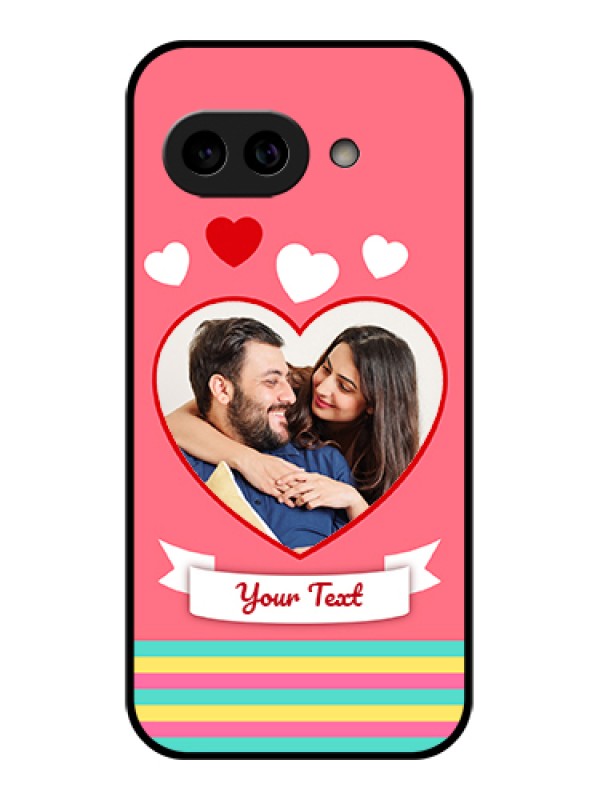 Custom Pixel 9A 5G Custom Metal Phone Case - Love Shapes Doodle Design