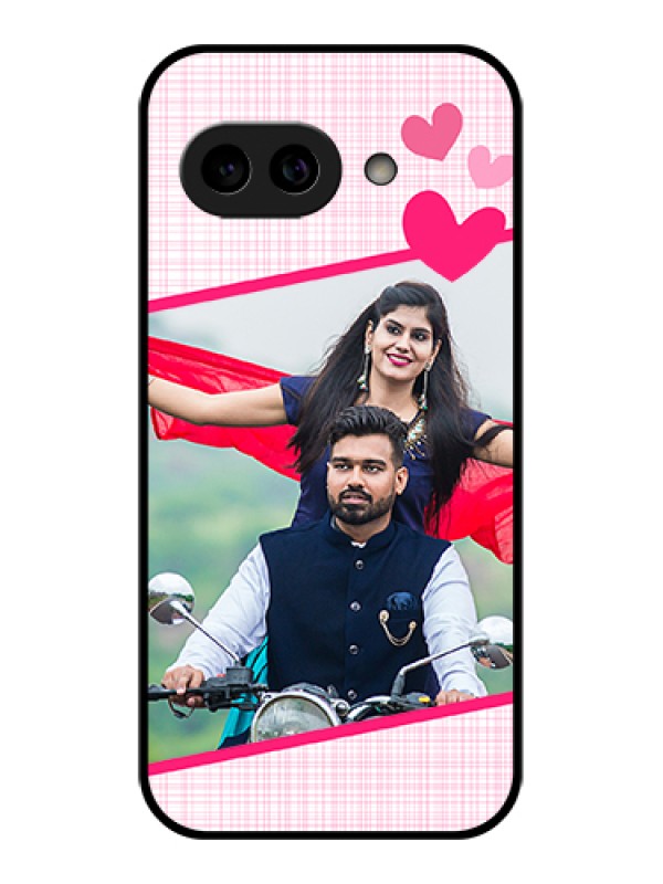 Custom Pixel 9A 5G Custom Metal Phone Case - Love Shape Heart Design