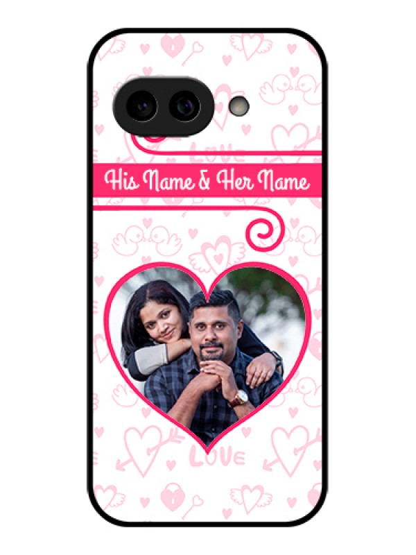 Custom Pixel 9A 5G Custom Metal Phone Case - Heart Shape Love Design