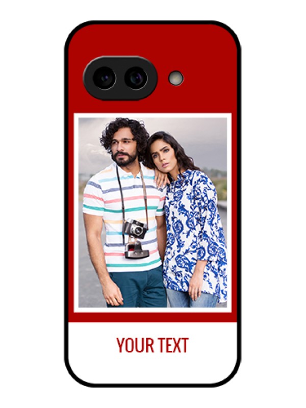 Custom Pixel 9A 5G Custom Metal Phone Case - Red Color Design