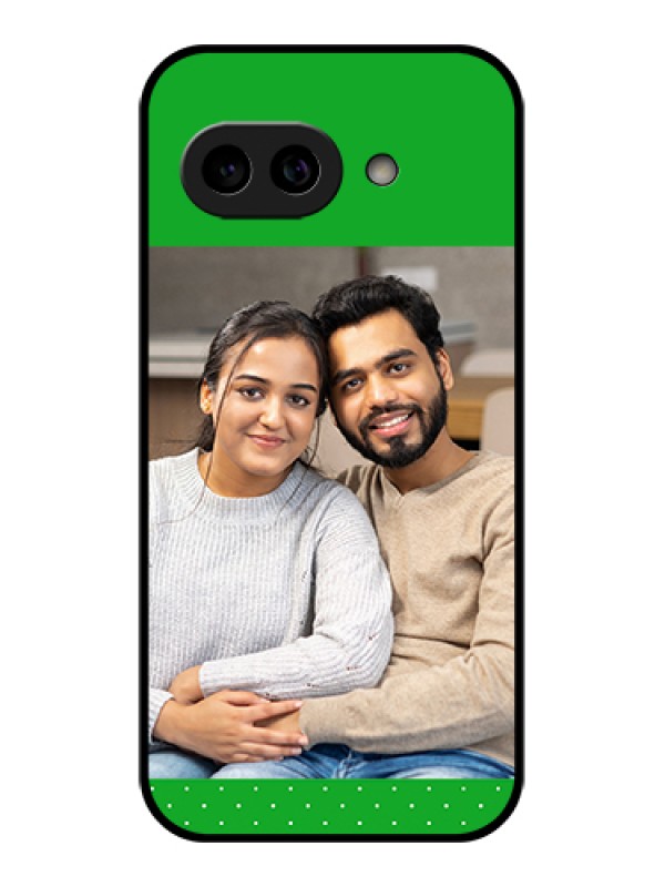 Custom Pixel 9A 5G Custom Metal Phone Case - Green Pattern Design