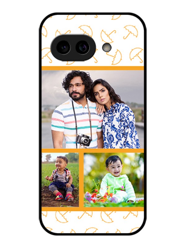 Custom Pixel 9A 5G Custom Metal Phone Case - Yellow Pattern Design