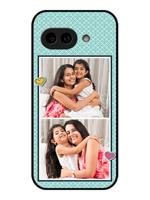 Custom Pixel 9A 5G Custom Metal Phone Case - 2 Image Holder With Pattern Design